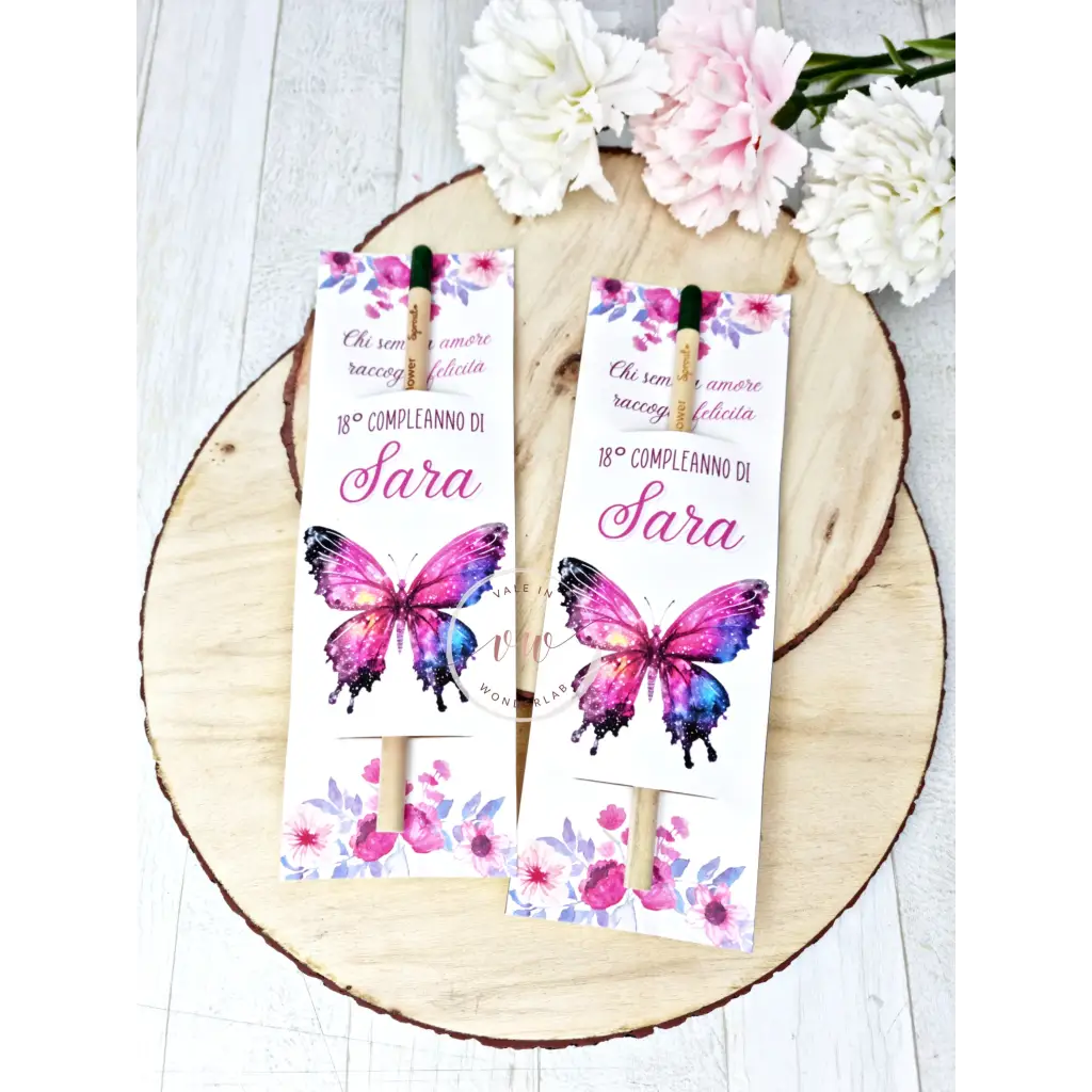 matite piantabili personalizzabili nome idea regalo invitati compleanno