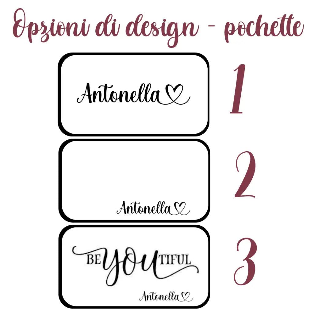 POCHETTE PERSONALIZZABILE