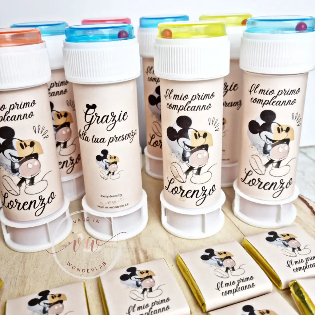 Bolle di sapone personalizzate