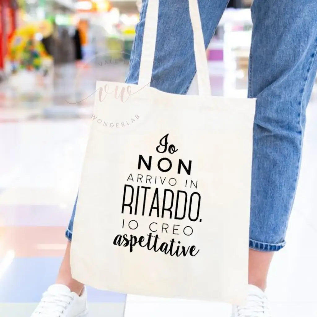 TOTE BAG COTONE PERSONALIZZABILE (bianco e nero)