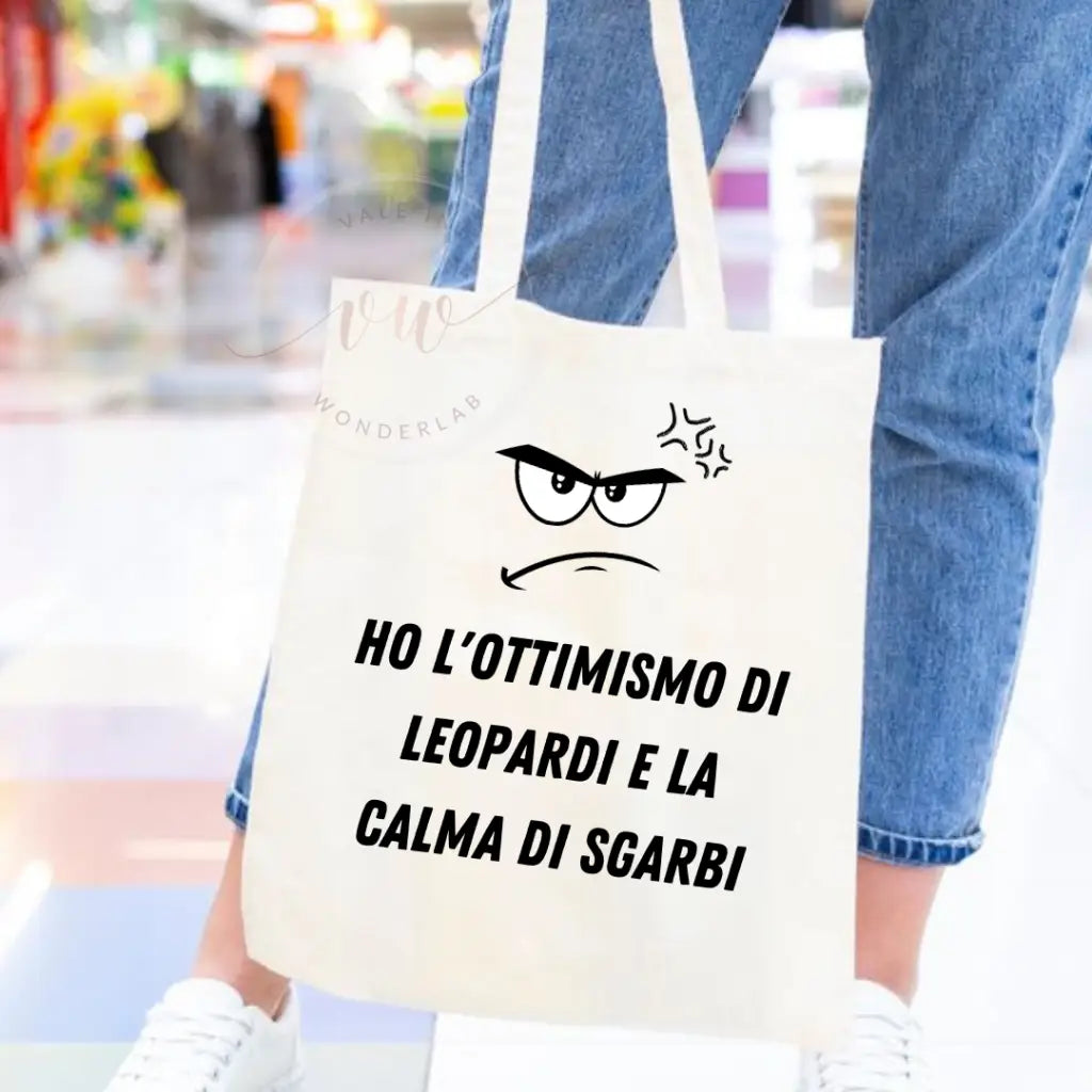 TOTE BAG COTONE PERSONALIZZABILE (bianco e nero)