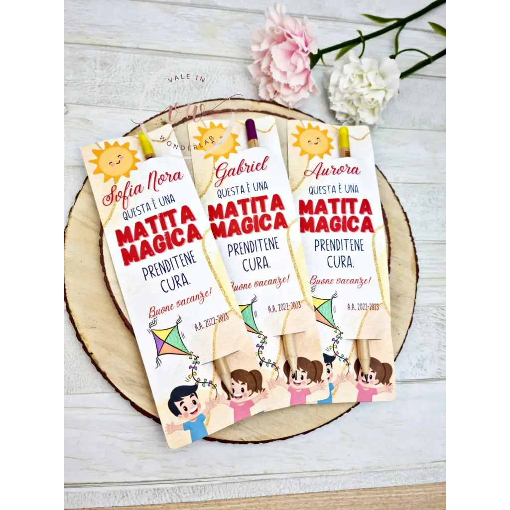 matite piantabili personalizzabili nome idea regalo invitati maestre