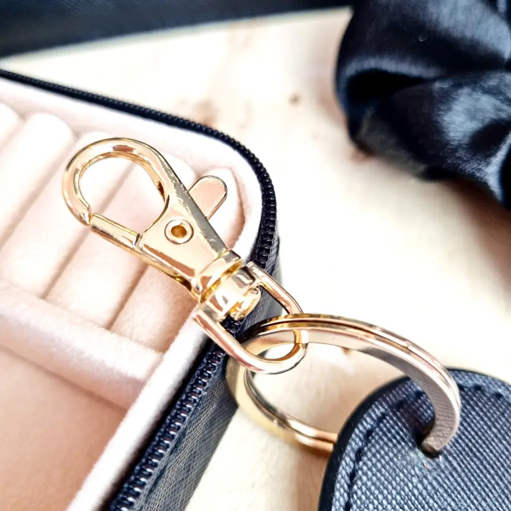 portagioielli viaggio pochette portachiavi in ecopelle personalizzabile con nome