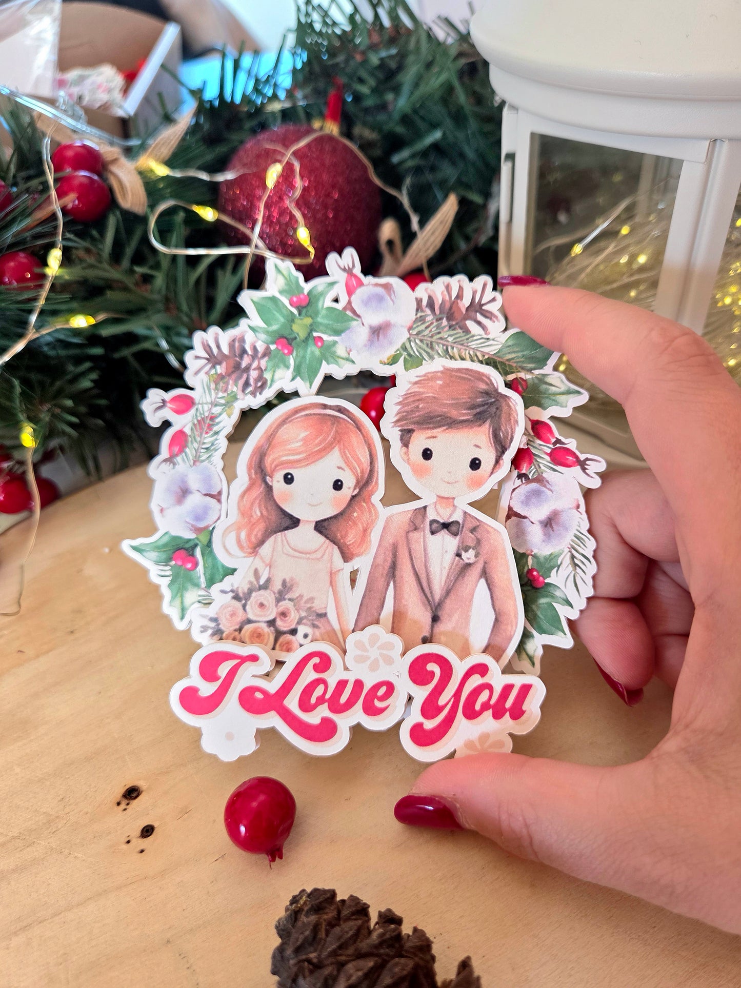 PALLINA DI NATALE SCRAP INNAMORAT