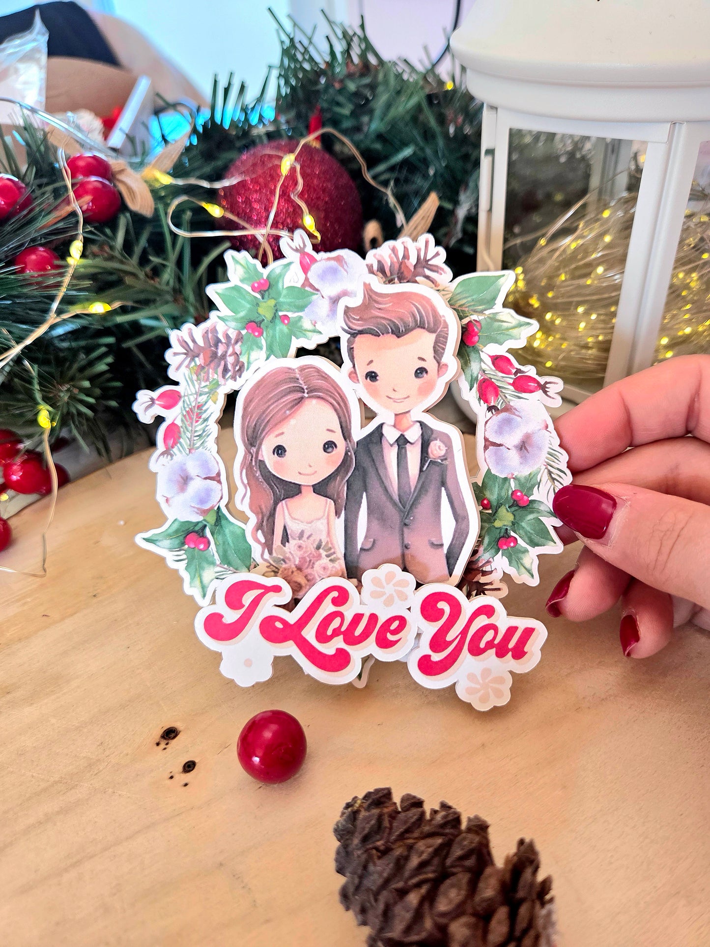 PALLINA DI NATALE SCRAP INNAMORAT