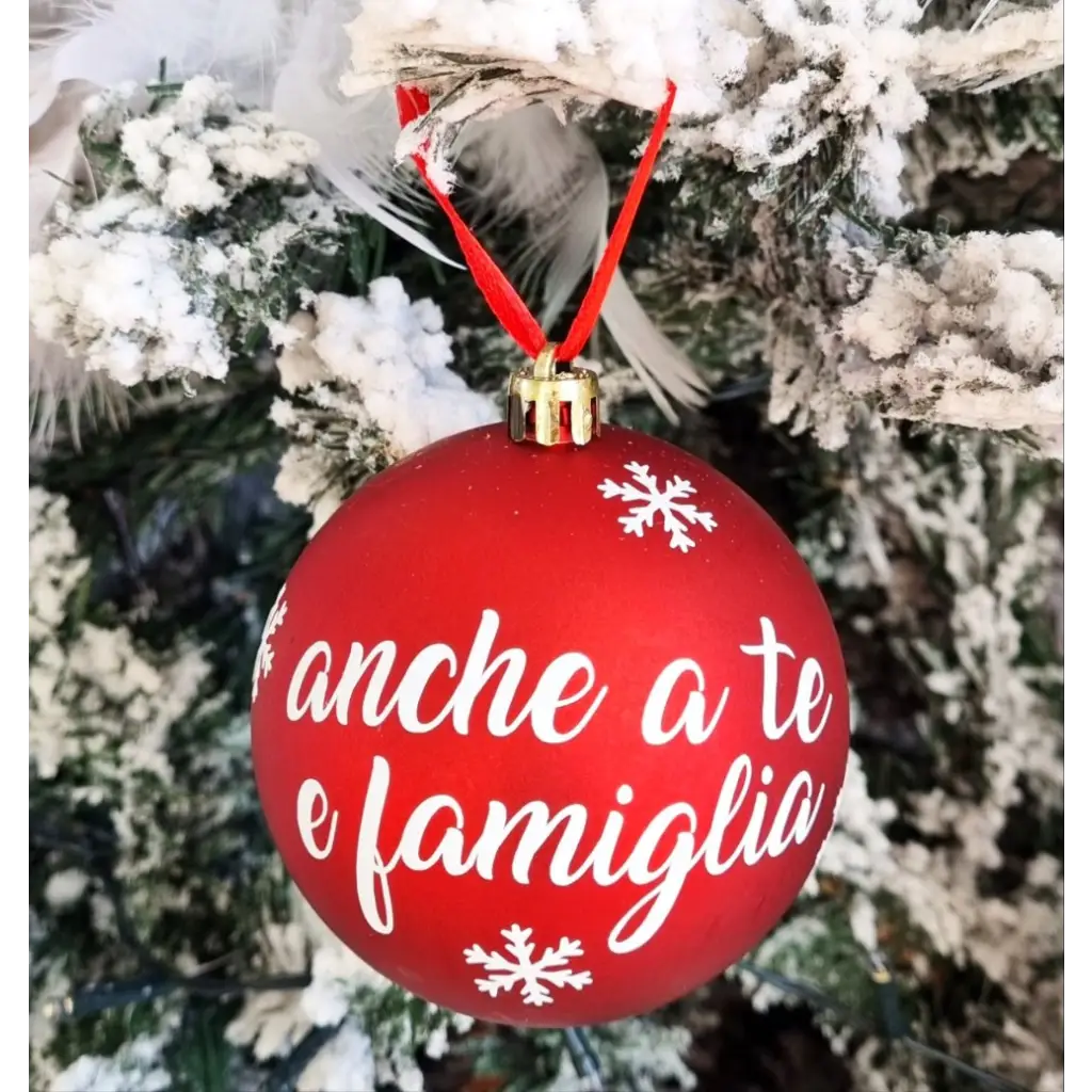 pallina di natale albero personalizzabile con nome fiocco scatola idea regalo