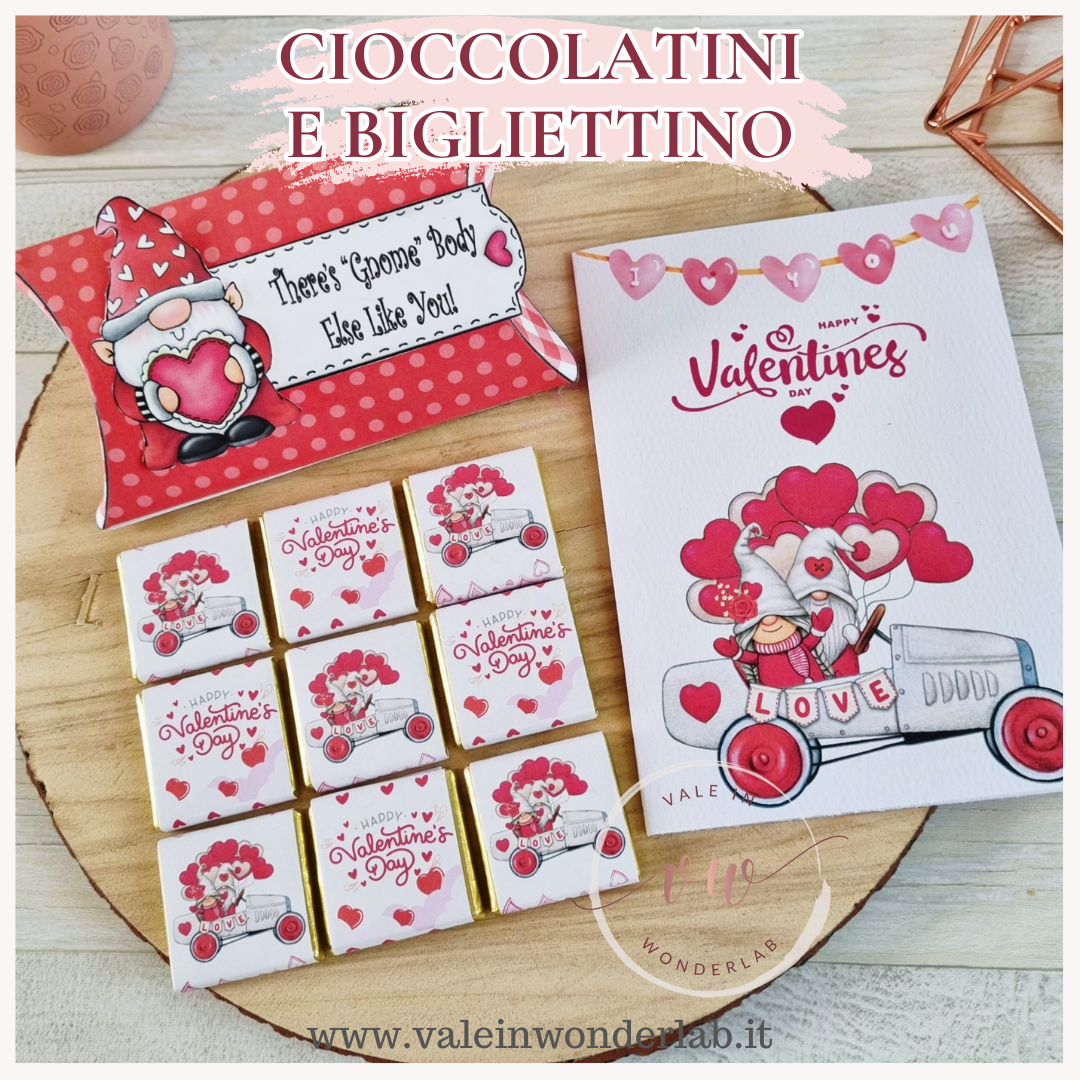 Set cioccolatini e card San Valentino